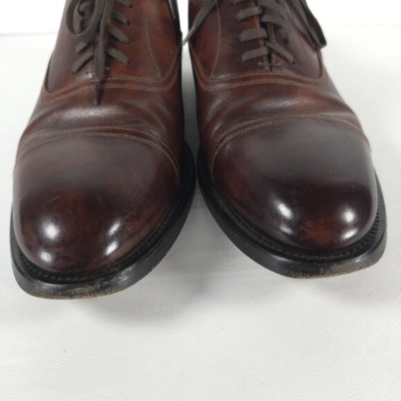 BALLY SWITZERLAND??Made HONSER/112 LEATHER Oxford Shoes 195509 D3NAPC Size 9D‎ main image 4